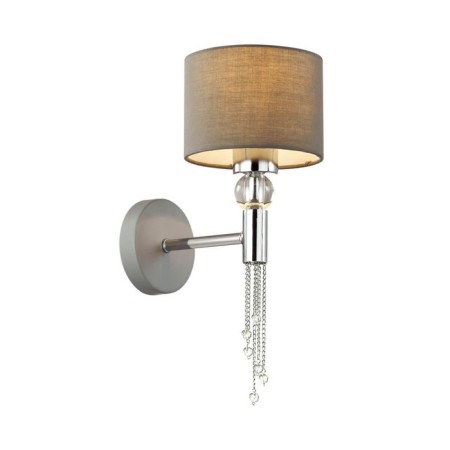 Sconces santiago, e27 1x60W, chrome color, gray