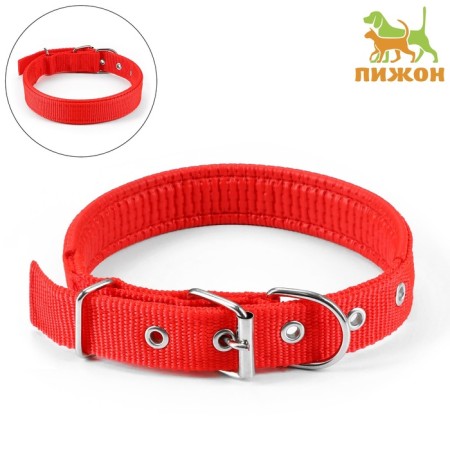Collar "Comfort" Combined, 55 x 2.5 cm, Osh 40-50 cm, red-1