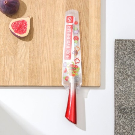 Knife Kitchen shade "Spectrum", blade 12 cm, all -metal, mix color-3