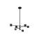 LED LED SUBSTANCE AMBRELLA LIGHT, LINETECH, FL51712, 6XLED, 29 W, 2175LUM, 3000-6400K, Black Color Black