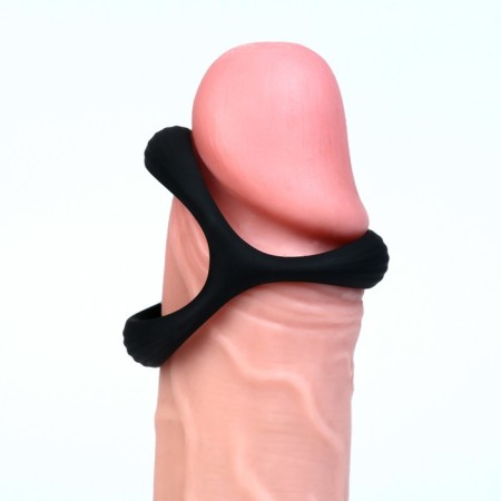 The erective ring of the oki, without vibration, soft silicone, d = 32 mm, black-5
