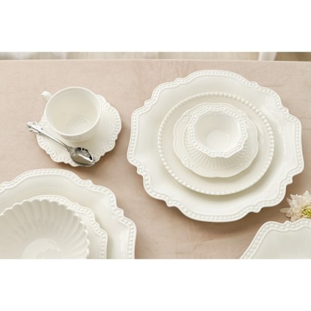 Porcelain porcelain pantry Magistro "Etude", D = 15 cm, white color-4