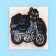 Thermal appliance "motorcycle", 8 × 6 cm, blue color