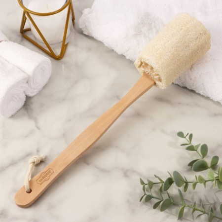 Washcloth with a handle, lifa, smooth, 33x7 cm