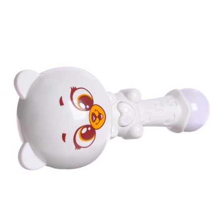 Musical toy "Cute Bear", sound, light, white color-1