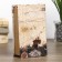 Safe wood book "Fleet" leatherette 17x11x5 cm