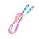Type -C cable - Lightning, 3 A, 66 W, fast charging, braid fabric, 1 meter, multi -colored