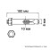 Steelrex anchor bolt, with a nut, galvanized, 10x180 mm, 50 pcs