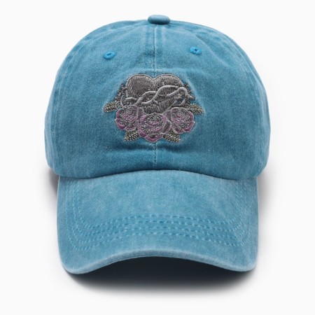 Women's cap "Heart" Minaku, col. blue, rr 58-3