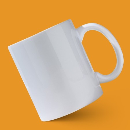 Ceramic Coffee mug, 320 ml, white color-2