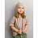 Hat on the ties Children's Amarobaby Pure Love Elf, size 46-48 cm, beige color