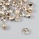 Buttons plastic for creativity on the leg "Golden Hemisphere" rough set 30 pcs 1x1 cm