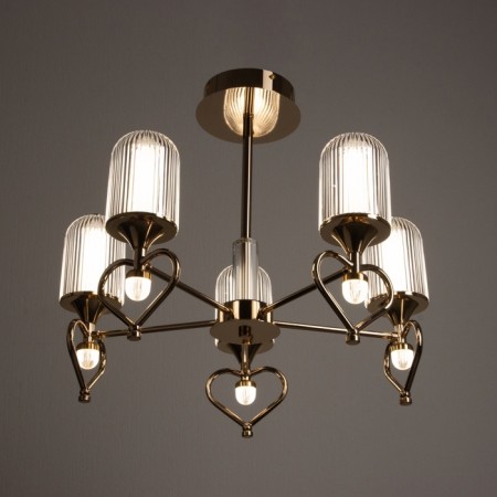 Causteen with FDD "Lamur" 5XLED 50W 3000-6000K gold 55.5x55x80 cm-4