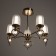 Causteen with FDD "Lamur" 5XLED 50W 3000-6000K gold 55.5x55x80 cm