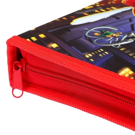 A4 labor folder with a pencil case, on a zipper, textiles, spider-man-1