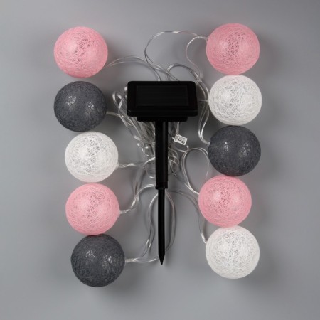 Sadovaya garland on the solar battery "Blood" Uniel, IP44, 1.8 m, warm white-11