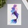Tattoo on the body color "purple mermaid" 11.4x21 cm