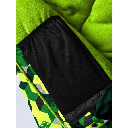 Ski costume for a boy, height 122 cm, green color-7