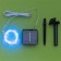 Garland "thread" 10 m dew, silver thread, 100 led, blue glow, 2 modes, solar battery