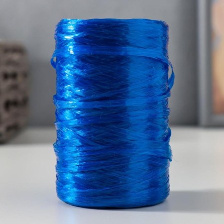 Yarn "for knitting washcloths" 100% polypropylene 400m/100 ± 10 g cylinder (blue pearl) mix
