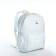 School backpack from textiles on lightning, 3 pockets, blue color