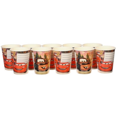 Paper glass "Happy Birthday!", 250 ml, cars-4