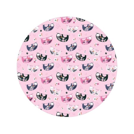 Pareo and beach rug "Flower Lenovers", D = 150 cm-1
