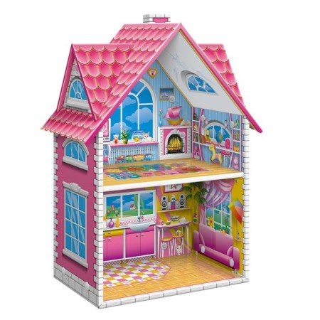 House Puppet Tenth Kingdom of Dream House "Villa", a two -story, fast assembly-1