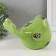 Pig a piggy bank Ceramics "Green Sparrows" 18.8 11.9x13 cm