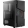 Aerocool Menace Saturn Frgb-G-BK-V1, without PSU, ATX, MIDI-Tower, Black