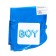 Foil ball 33 "Boy inscription, blue color