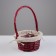 Wicker basket "twisted", 18 × 10/26 cm, willow, fabric
