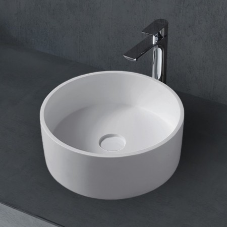 ABBER STEIN AS2612 shell, 400x400x150 mm, artificial stone, white