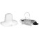 Silicone orthodontic dummy "Bear", from 0 months, with a cap
