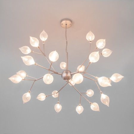 Boccio chandelier, 27x3W G4, silver color-2