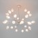 Boccio chandelier, 27x3W G4, silver color