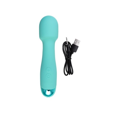 Vibrator "Dryuchka-Help", silicone, mint, 18.5 cm-7