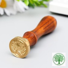 Printing for wax with a wooden handle 