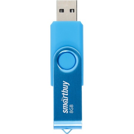 Flash drive Smartbuy Twist, 8 GB, USB 2.0, th Up 25 MB/s, PBU up to 15 Mb/s, blue-1