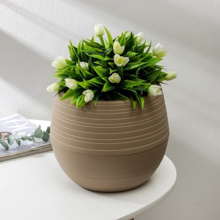 Pot "duet", 2.5 l, the color of coffee with milk
