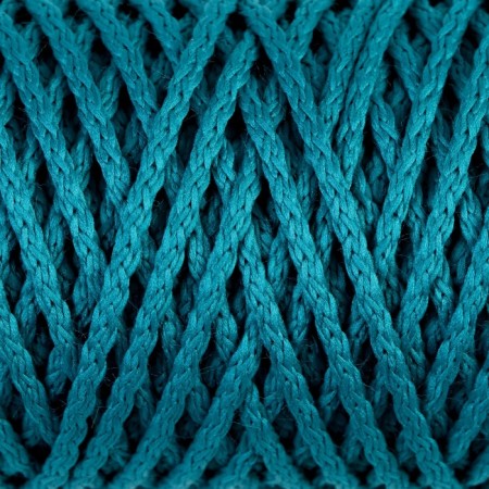 Knitting cord "Classic" without a core 100% polyester width 4mm 100m (sea wave)