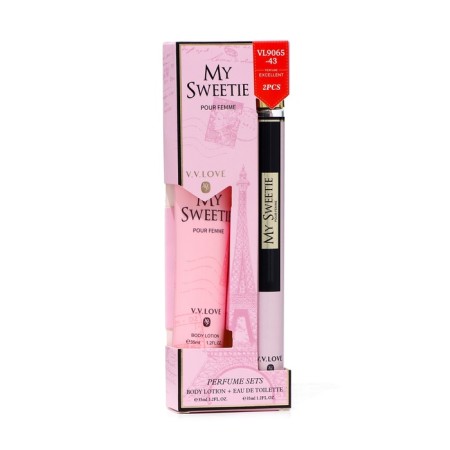 Perfume set female my sweetie: toilet water, 35ml + body lotion, 35ml-3