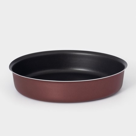 Form for the “Fun” cake, 1.6 l, d = 22 cm, anti -stick coating, burgundy color