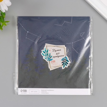 Scrapbooking paper "Trust the Stars" density 180 grams set 10 pcs 15.5x17 cm-4