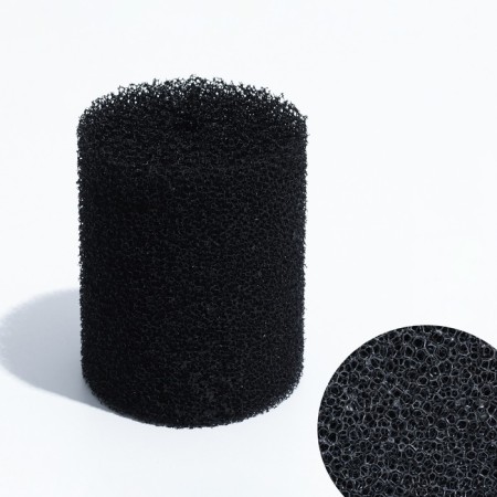 Round sponge No. 3, medium -pistorous 30 ppi, 8 x 8 x 10 cm, black