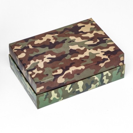 The box is folding, with the Camouflage window 21 x 15 x 7 cm-4