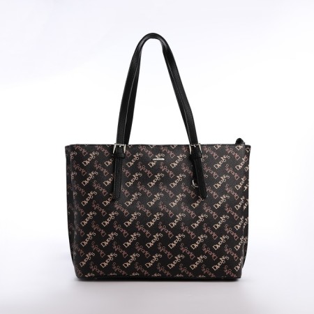 Women's bag on the zipper David Jones, brown color