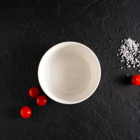 Porcelain salad Magistro "Elegy", 500 ml, d = 12.5 cm, white color-4