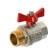 Ball bar Valtec Base, internal/outer thread 3/4 ", butterfly