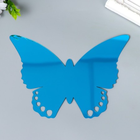 Interior mirror sticker "Openland butterfly" blue 21x15 cm